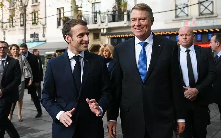 Iohannis a fost invitat de Macron la discutii